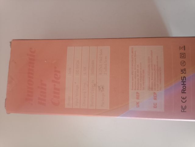 Rizador de pelo automático rosa