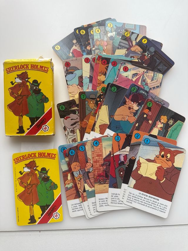 Baraja de cartas Fiurnier Sherlock Holmes 1980