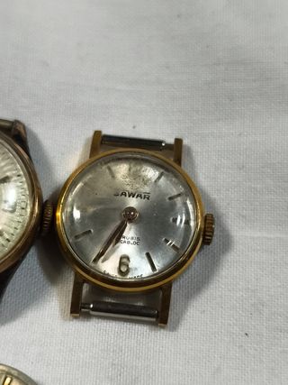 Lote 3 Relojes Vintage Mujer Cauny, Sawar, Union