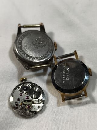 Lote 3 Relojes Vintage Mujer Cauny, Sawar, Union