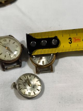 Lote 3 Relojes Vintage Mujer Cauny, Sawar, Union