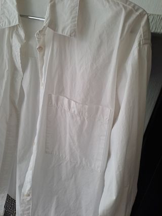Camisa oversize Stradivarius blanca talla única