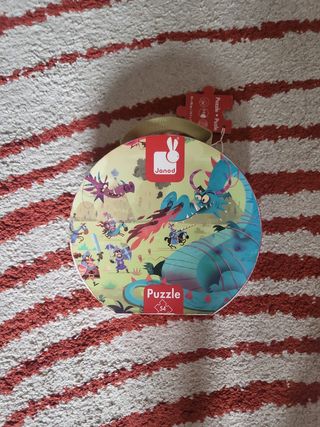 Puzzle Janod Dragón y Caballeros 54 piezas