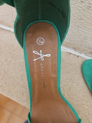 Sandalias de tacón Atmosphere verde