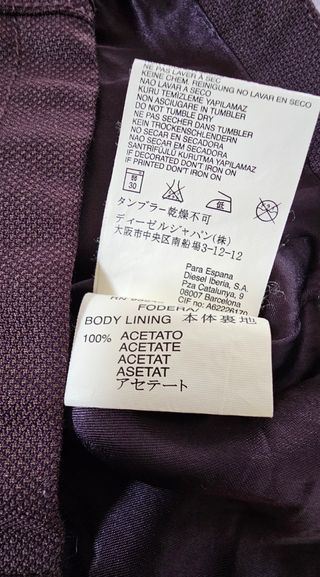 Chaqueta Diesel Mujer morado/marrón S