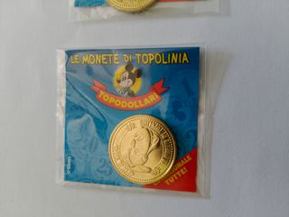 3 Monete Topolino Topodollari Disney