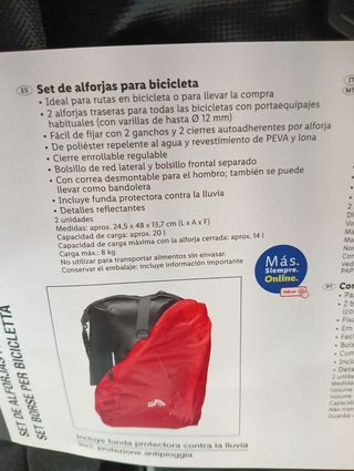 2 Alforjas Crivit Bicicleta Mochilas 