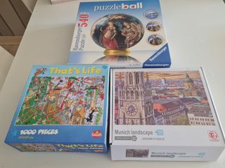 Lote Puzzles Ravensburger, castorland y más 