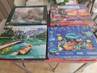 Lote Puzzles Ravensburger, castorland y más 