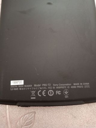 Sony PRS-T2 Lector Ebook Negro