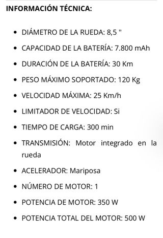 Patinete Eléctrico Reebok Urban 8.5