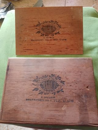 Caja de puros MUJICA 25 Coronas antigua