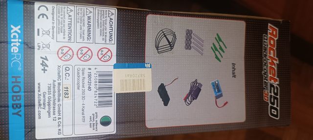 Dron Rocket 250 Quadrocopter 3D XciteRC