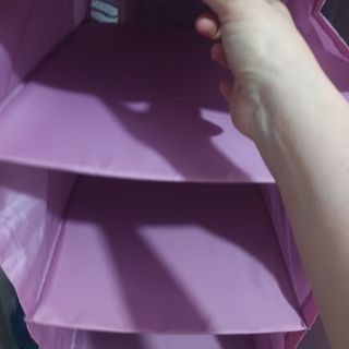 Organizador de tela colgante rosa Ikea