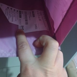Organizador de tela colgante rosa Ikea
