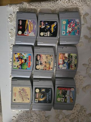 Lote 9 Juegos Nintendo 64 N64