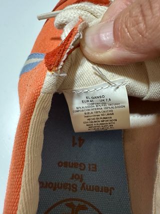 Zapatillas El Ganso Naranja y Azul