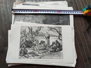Bonito Lote de Ilustraciones Antiguas. Siglo XIX.