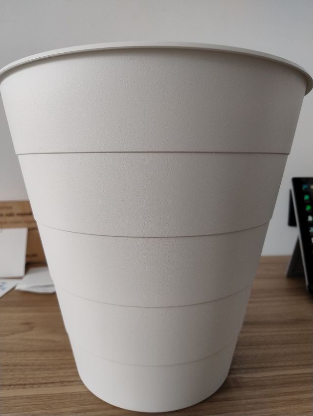 Cubo basura blanco Ikea plástico