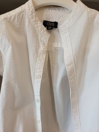 Camicia bianca manica lunga 5/6 anni 116cm