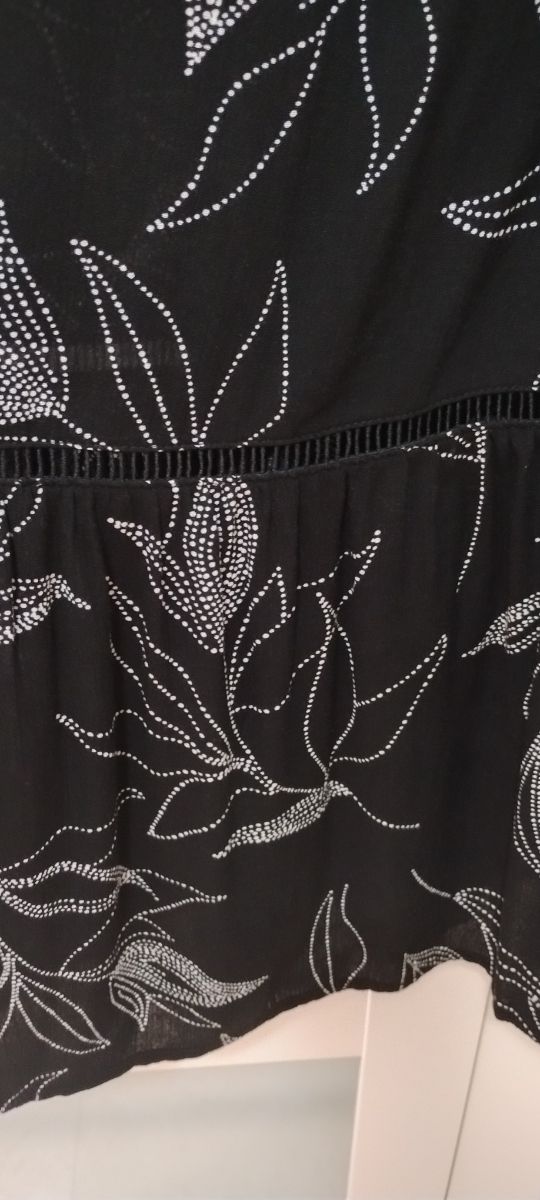 Falda larga estampada de viscosa