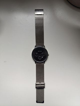 Reloj Cronógrafo Skyline Negro y Plateado