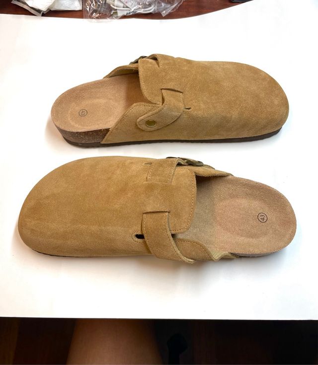 Zuecos Comwarm Beige/Marrón