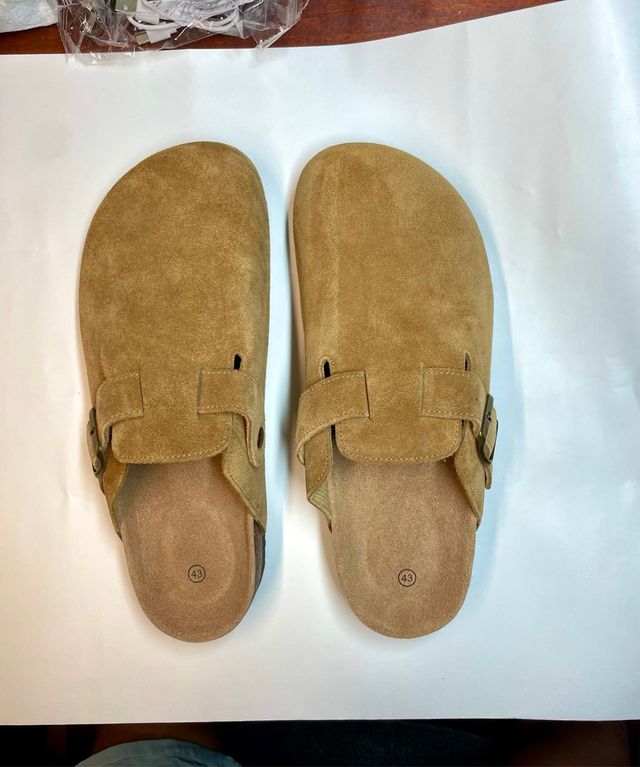 Zuecos Comwarm Beige/Marrón