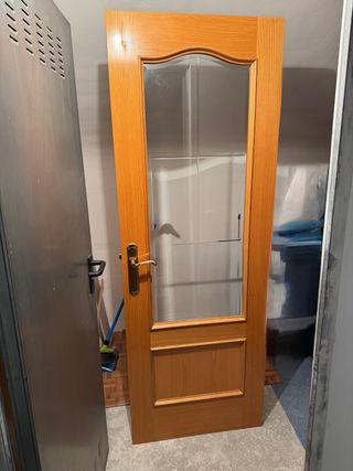 7 Puertas Madera Macizas (2 Cristal, 5 Opacas).