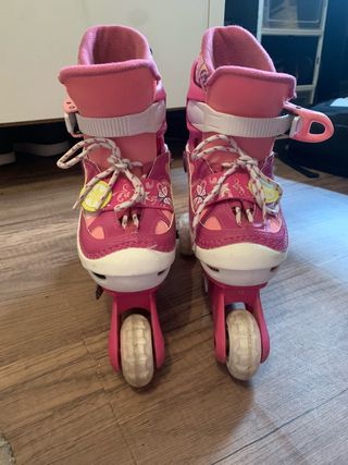 Patines rosas para niña