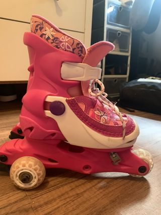 Patines rosas para niña