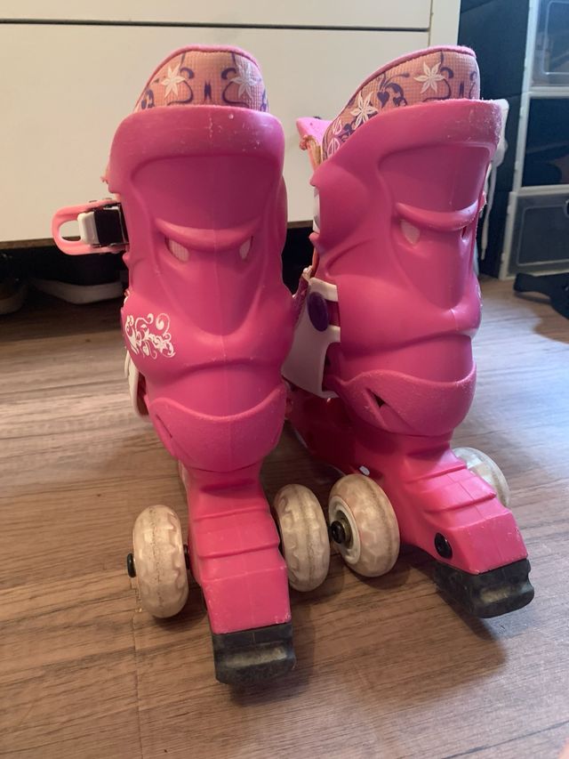 Patines rosas para niña