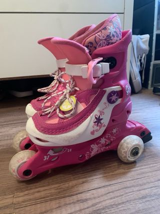 Patines rosas para niña