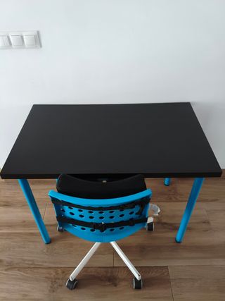 Conjunto Escritorio Juvenil Negro y Azul