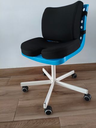 Conjunto Escritorio Juvenil Negro y Azul