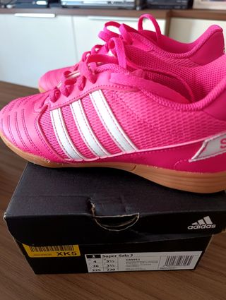 Zapatillas Adidas Super Sala J Fuchsia Talla 36