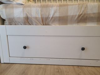 Cama arcón blanca Ikea + 2 colchones