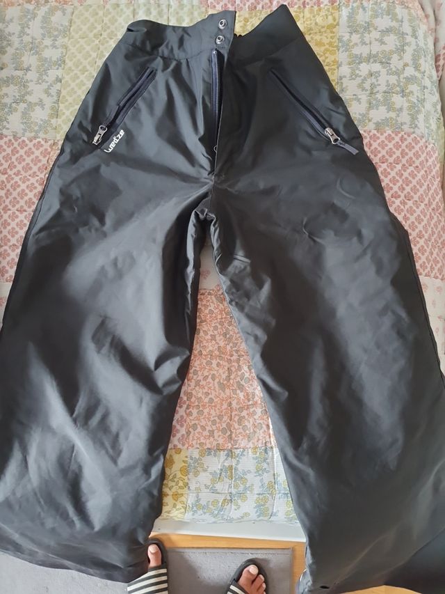 Pantalón esquí Wedze negro 12 años