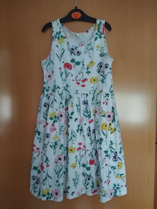 Vestido H&M niña flores y mariposas