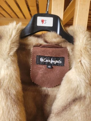 Abrigo vintage pelo El Corte Inglés Talla 40