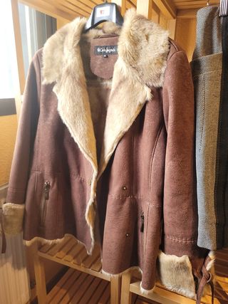 Abrigo vintage pelo El Corte Inglés Talla 40