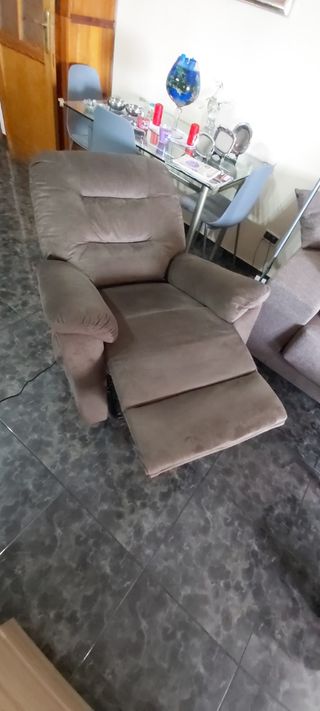 Sillón eléctrico relax marrón