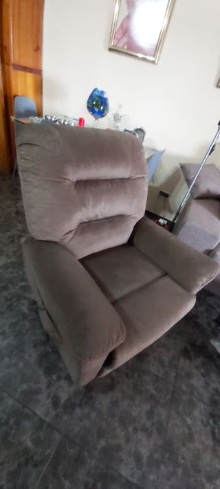 Sillón eléctrico relax marrón