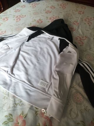 Jersey Adidas Mujer Blanco y Negro