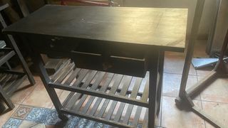 Carrito de madera auxiliar