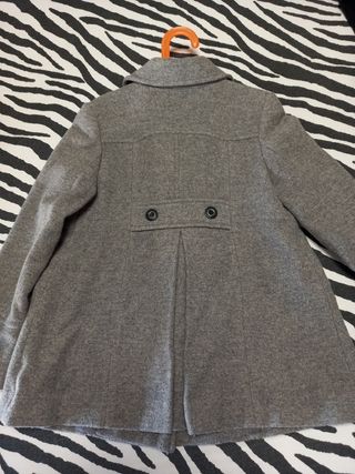 Abrigo paño gris Zara psra niña 
