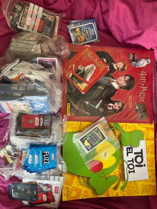 Lote cromos Star Wars, Harry Potter, Marvel