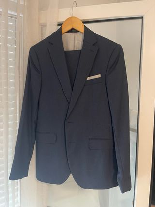 Traje de chaqueta azul hombre