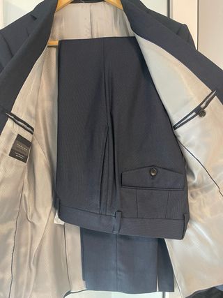 Traje de chaqueta azul hombre