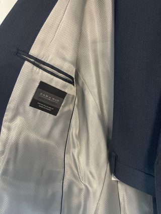 Traje de chaqueta azul hombre